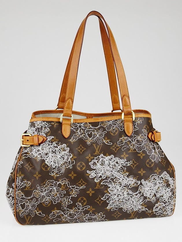 Louis Vuitton Limited Edition Silver Dentelle Batignolles Horizontal Bag