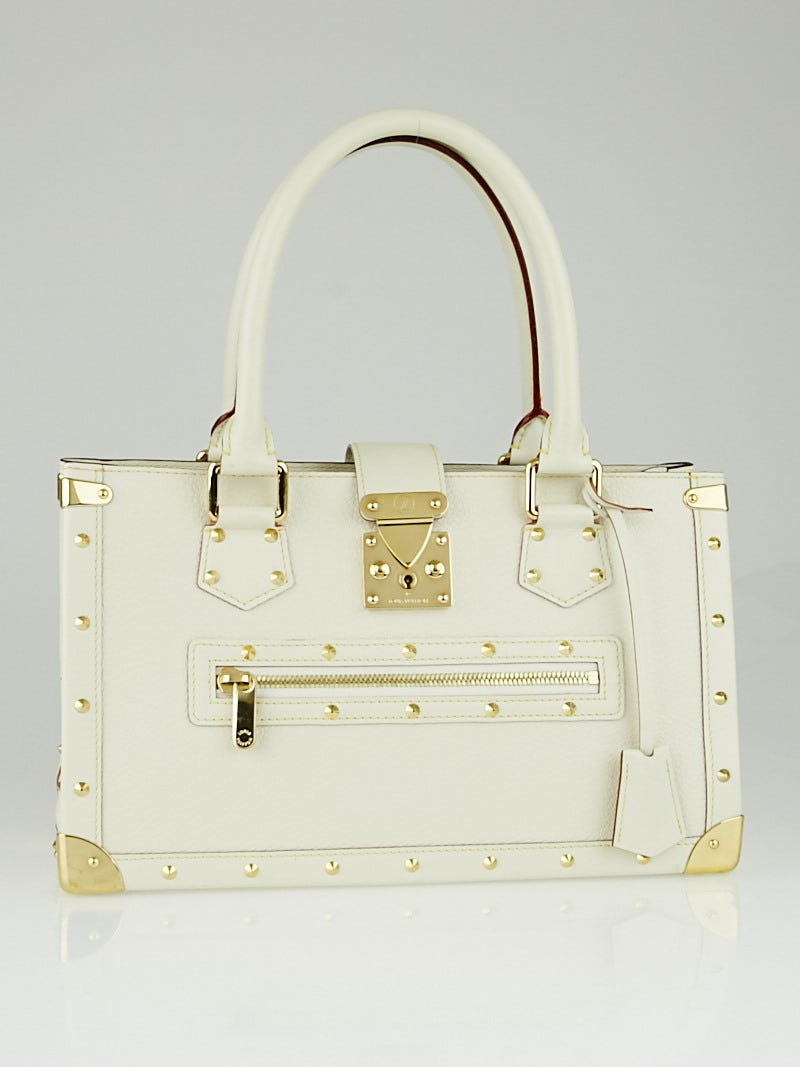 Louis Vuitton White Suhali Leather Le Fabuleux Tote Bag . Very