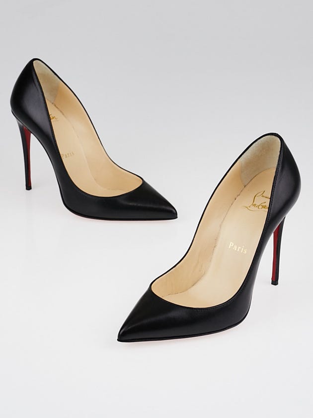 Christian Louboutin Black Leather Pigalle 100 Pumps Size 6/36.5