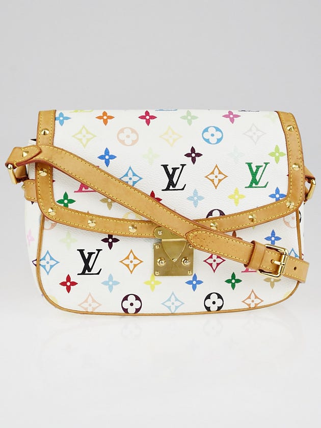 Louis Vuitton White Monogram Multicolore Sologne Bag
