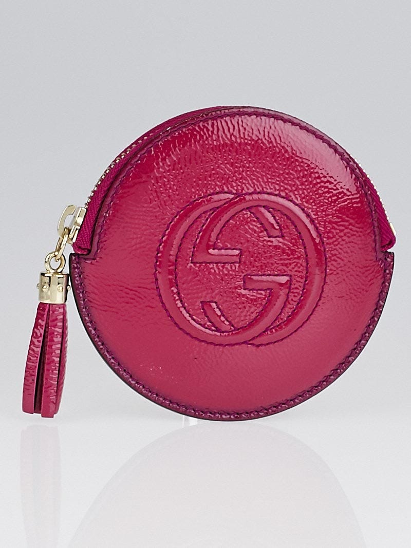 Gucci Fuchsia Patent Leather Soho Coin Purse Yoogi s Closet