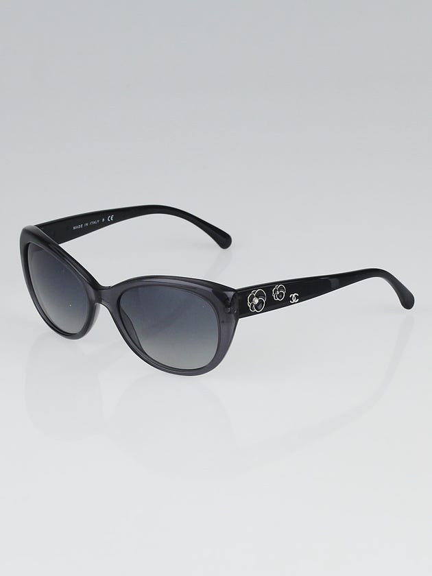 Chanel Black Frame Camellia Sunglasses-5187