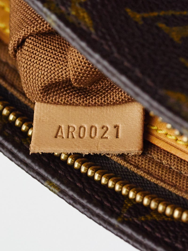 Louis Vuitton Monogram Trotteur Shoulder Bag Brown Cloth ref