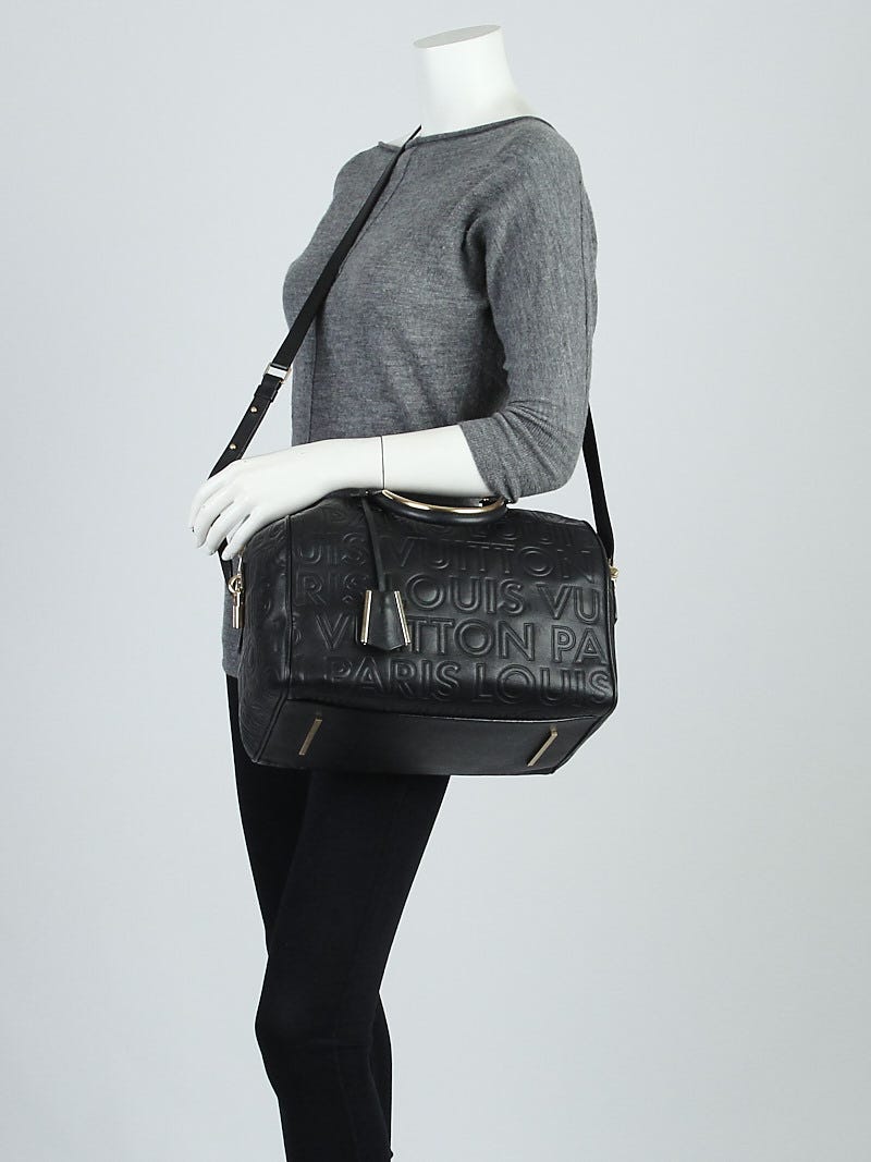 Louis Vuitton Paris Speedy Cube Bag Embossed Leather Mini at 1stDibs