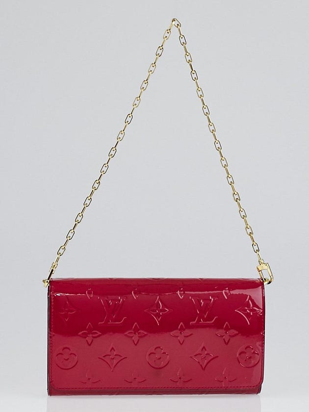 Louis Vuitton Indian Rose Monogram Vernis Chaine Wallet Bag