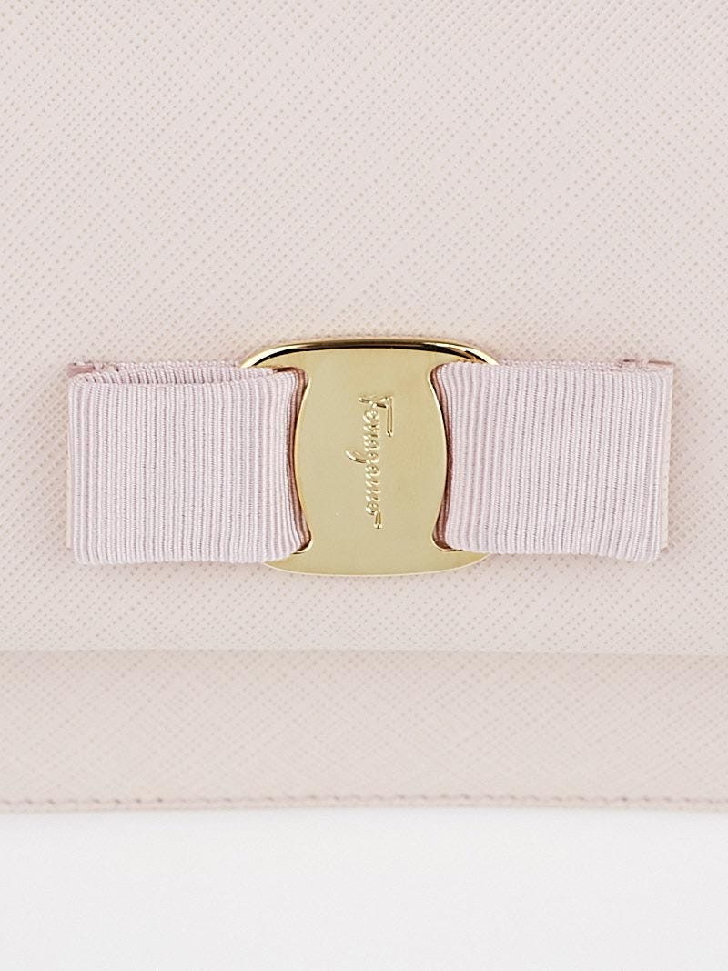 Salvatore Ferragamo Macaron Saffiano Printed Calfskin