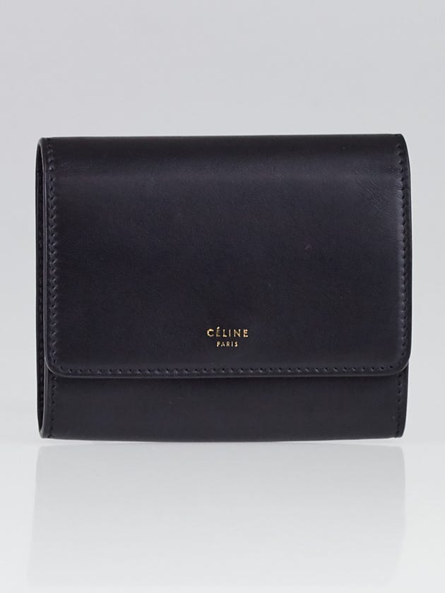 Celine Black Smooth Leather Small Wallet