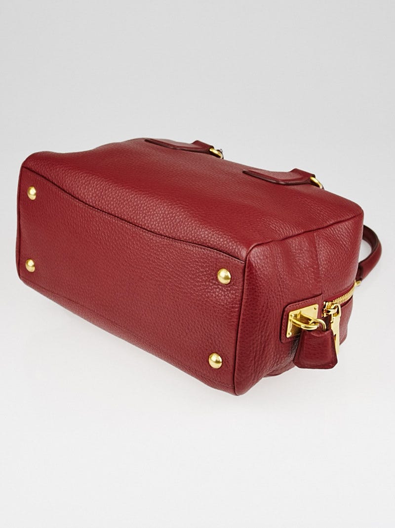 Prada Mimosa Vitello Daino Leather Pochette Bag 1N1620 - Yoogi's Closet