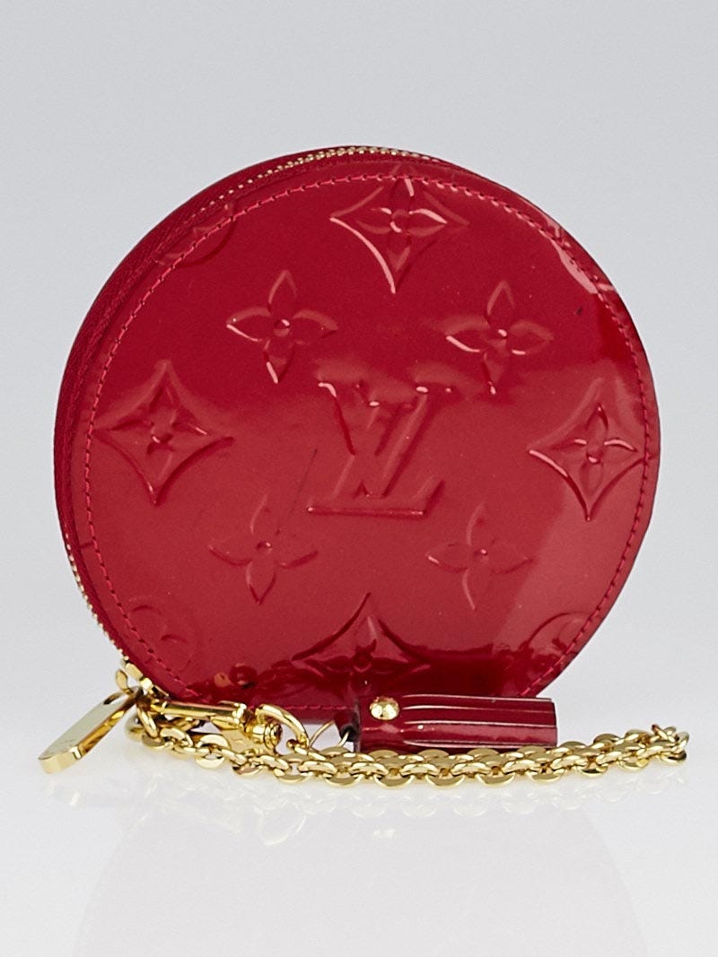 Louis Vuitton Amarante Monogram Vernis Round Coin Purse - Yoogi's