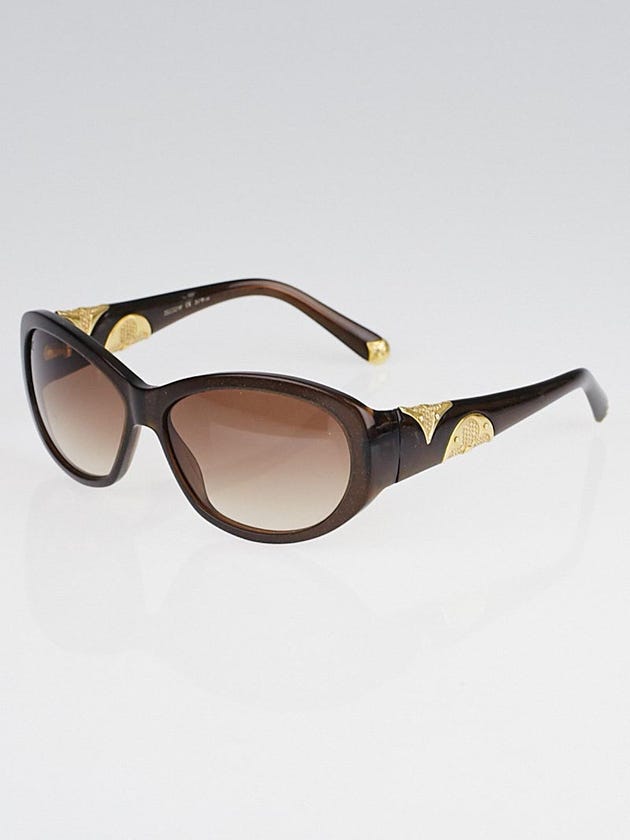 Louis Vuitton Brown Speckling Acetate Frame Iris PM Sunglasses-Z0332W