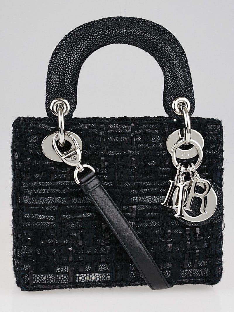Dior shop tweed bag
