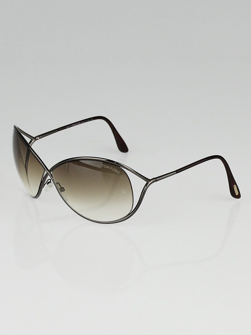 Tom Ford Metal Frame Gradient Tint Miranda Sunglasses TF130