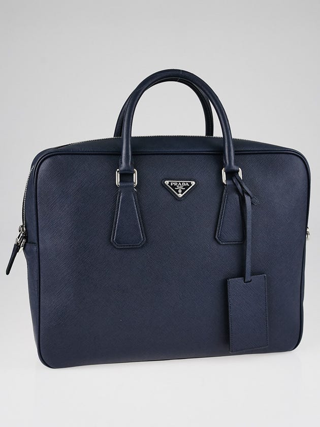 Prada Baltico Saffiano Leather Travel Briefcase Bag VA0891