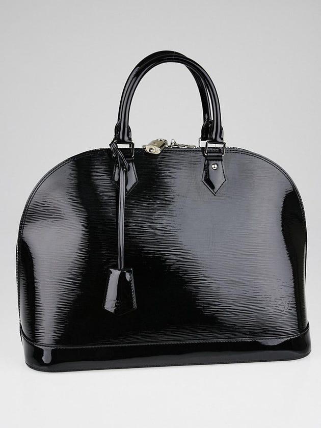 Louis Vuitton Black Epi Vernis Leather Alma GM Bag