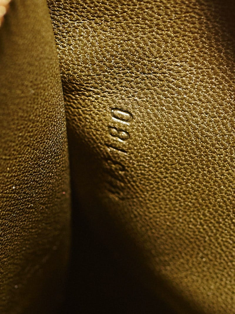 Louis Vuitton Gris Ostrich Leather Alma GM Bag | Yoogi's Closet