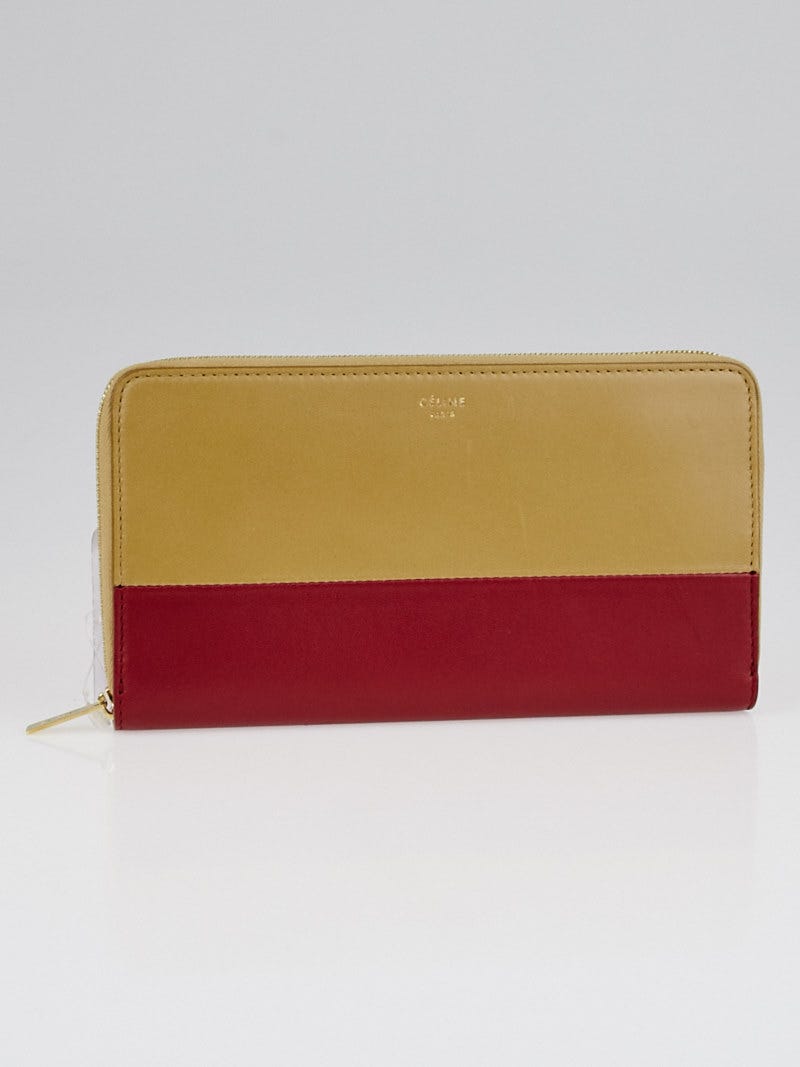 Chanel Bicolore Red Leather Coin Wallet