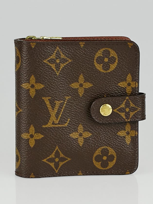 Louis Vuitton Monogram Canvas Zip Compact Wallet