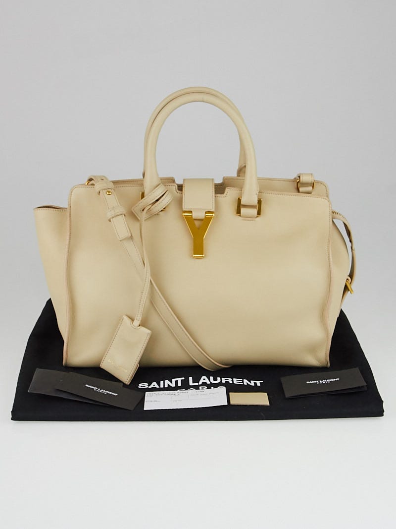 Saint Laurent Cabas Chyc Leather Handbag (SHG-32353) – LuxeDH