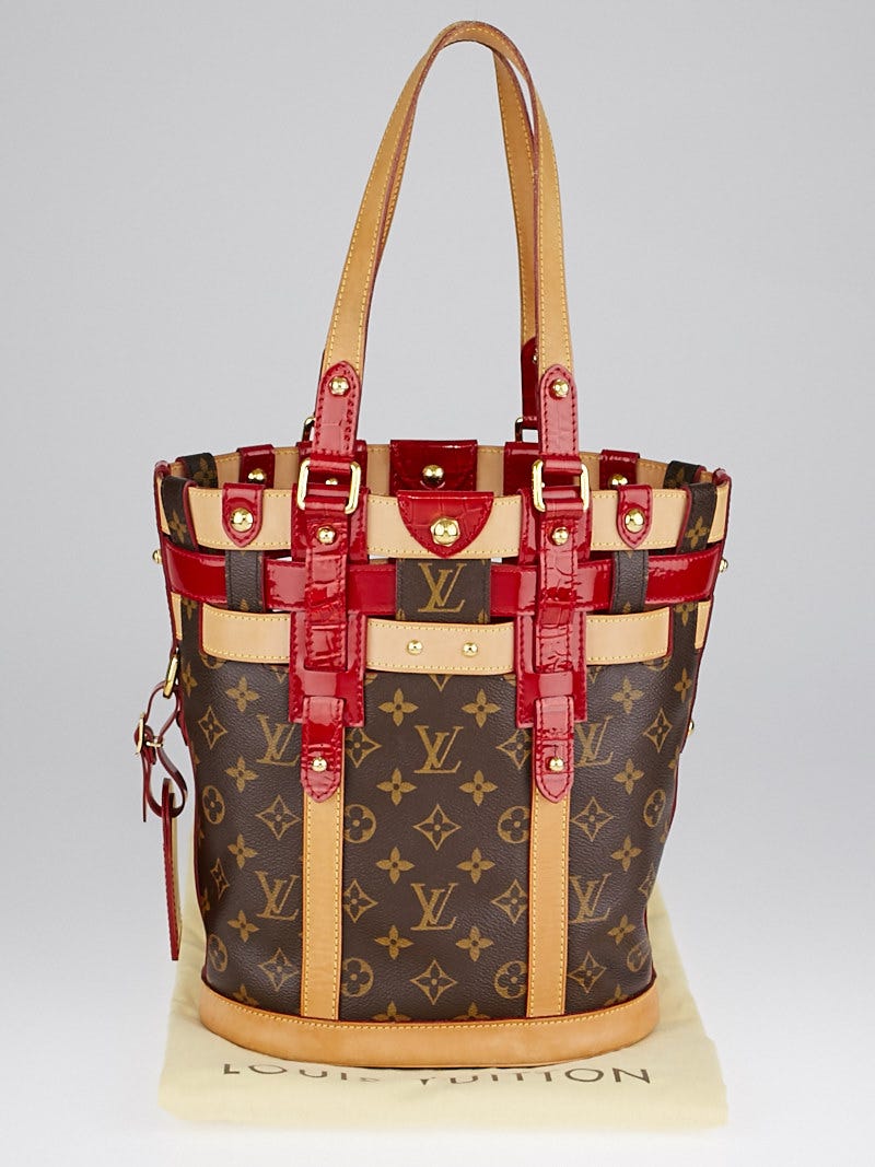 Louis Vuitton Red Monogram Leather Limited Edition Rubis Neo Bucket Bag at  1stDibs