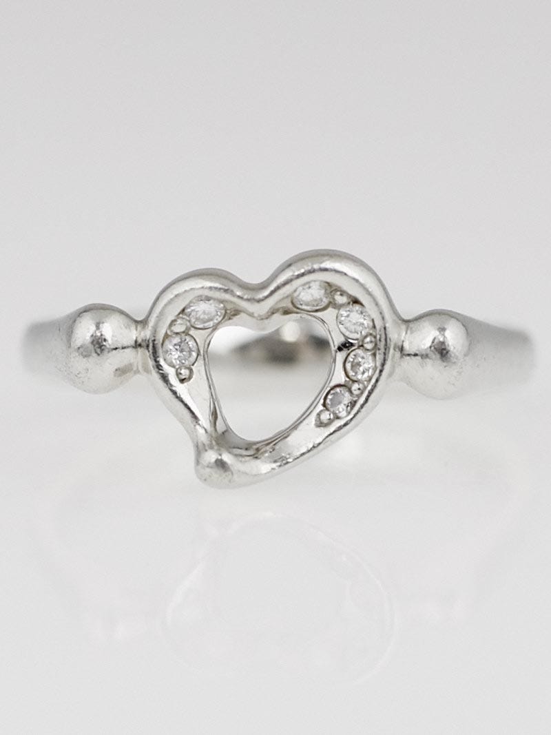 Tiffany elsa peretti open heart ring online