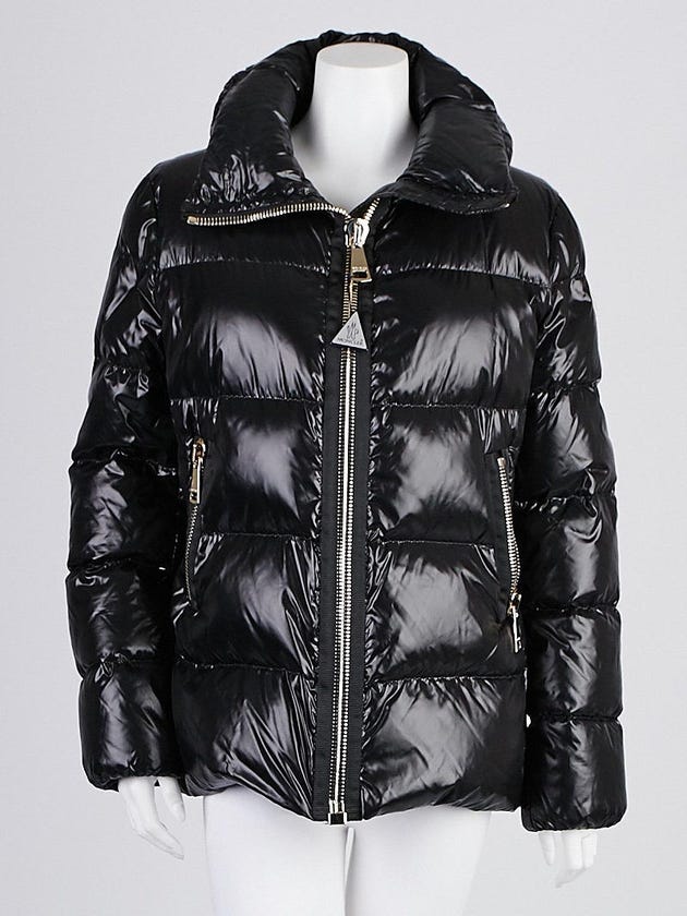 Moncler Black Quilted Nylon Joux Down Jacket Size 5/XXL