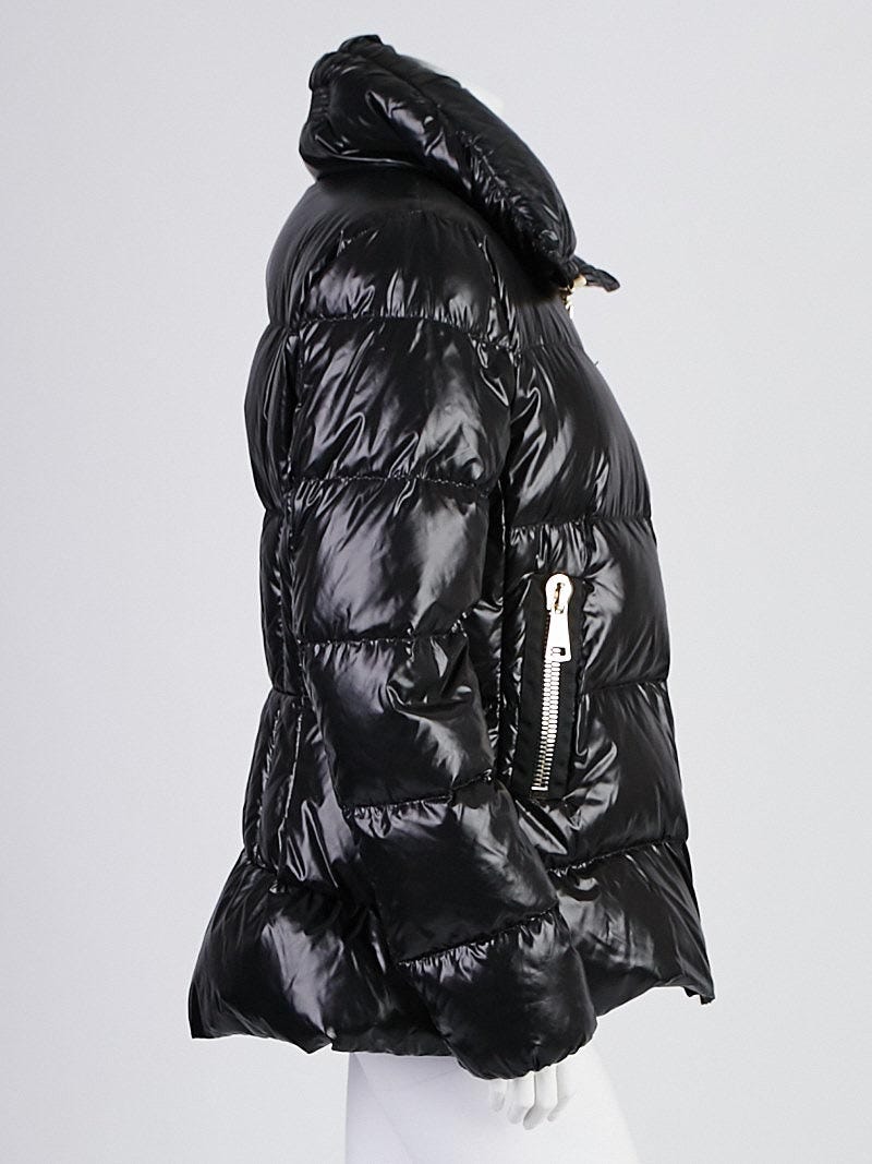 Moncler Black Quilted Nylon Joux Down Jacket Size 5/XXL - Yoogi's