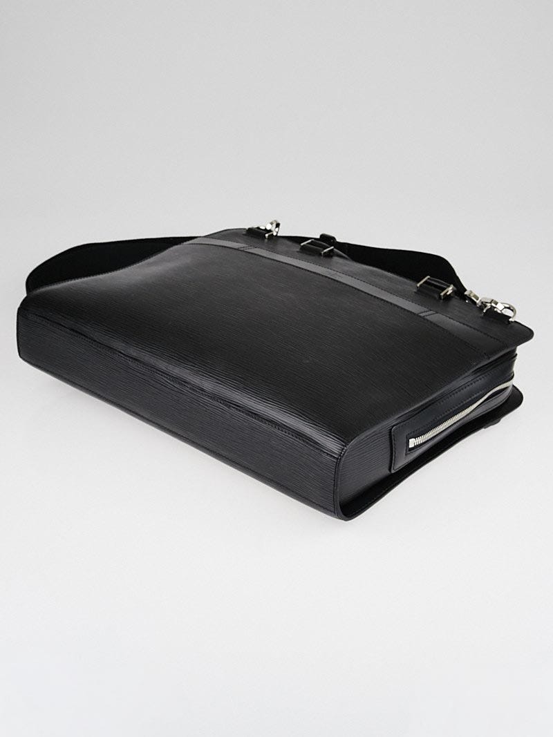 LOUIS VUITTON Epi Bassano Briefcase Black 1017272