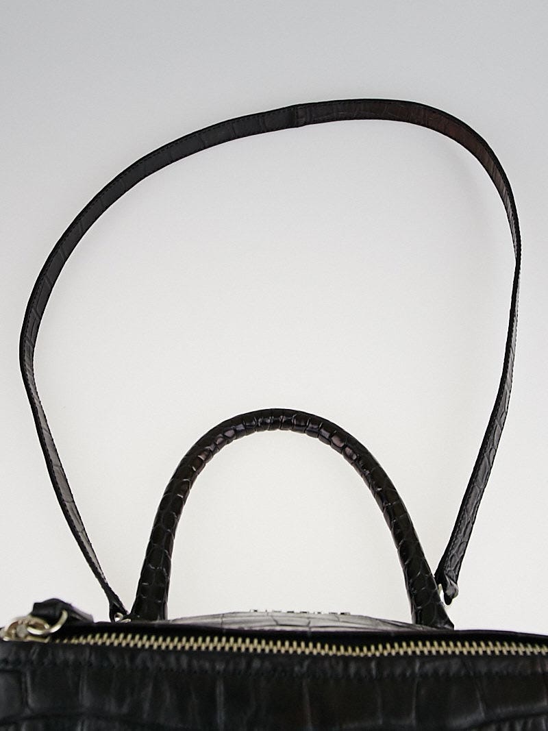 Givenchy mini pandora shop croc embossed