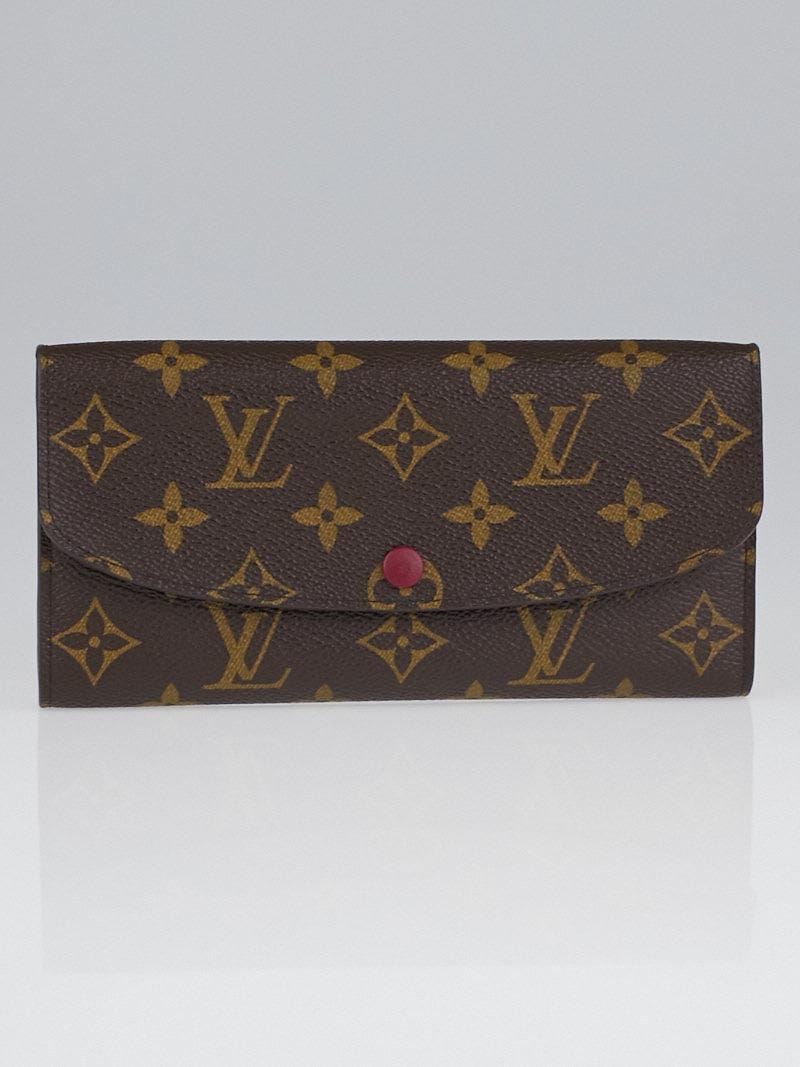 Louis Vuitton Monogram Canvas Fuchsia Emilie Wallet