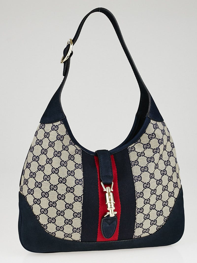 Gucci Beige/Ebony GG Canvas Vintage Web Garment Bag - Yoogi's Closet