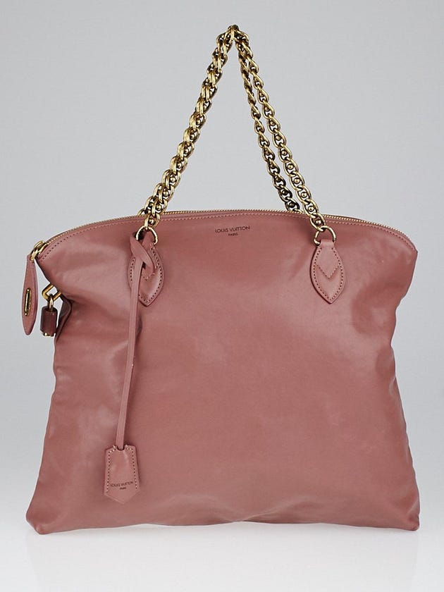 Louis Vuitton Limited Edition Rose Boudoir Leather Lockit Chain Bag
