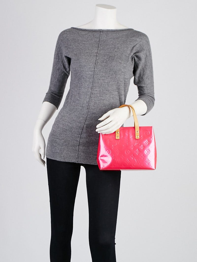 【希少】 LOUIS VUITTON Monogram Vernis Reade PM 2024 ピンク Louis Vuitton Fuchsia Monogram Vernis Reade PM Tote Bag