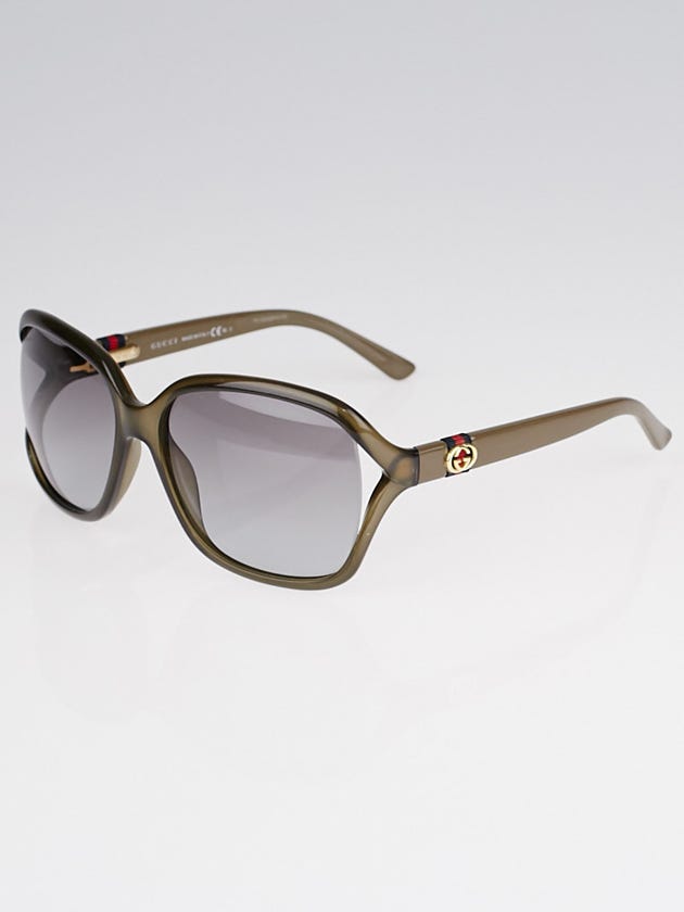 Gucci Taupe Plastic Frame Oversized Sunglasses - GG 3646/S