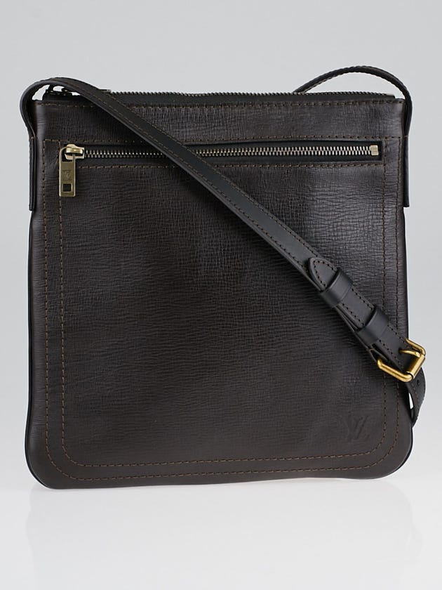 Louis Vuitton Coffee Brown Utah Leather Shawnee Pochette Bag