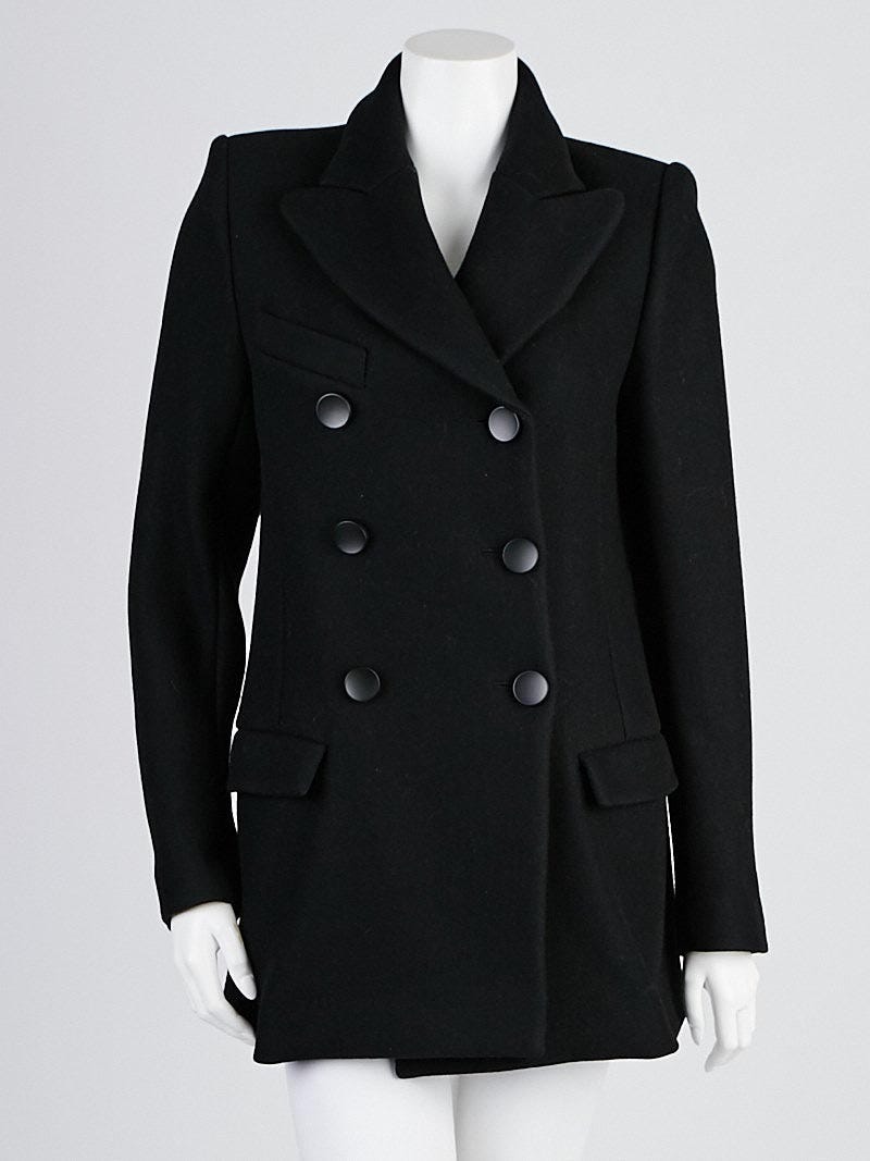 Isabel Marant Etoile Black Wool Blend Tailored Cyril Dancer Coat Size 6 38 Yoogi s Closet