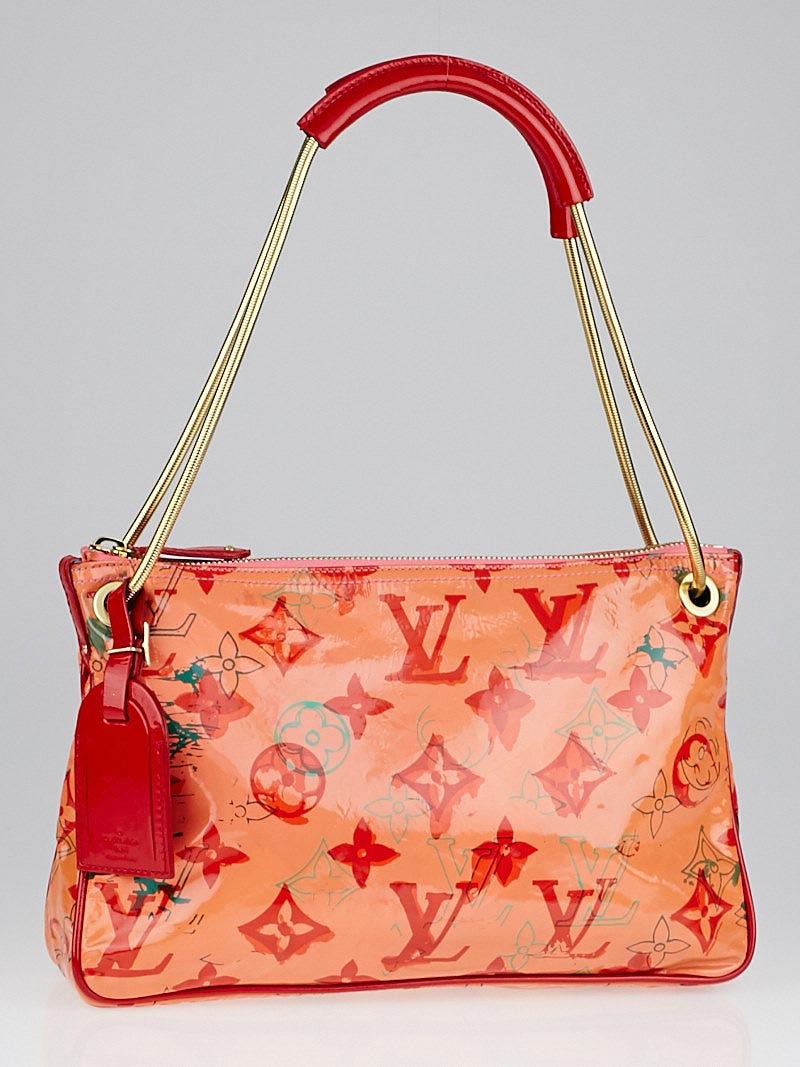 Louis Vuitton Orange/Pink Leather Shoulder Strap - Yoogi's Closet