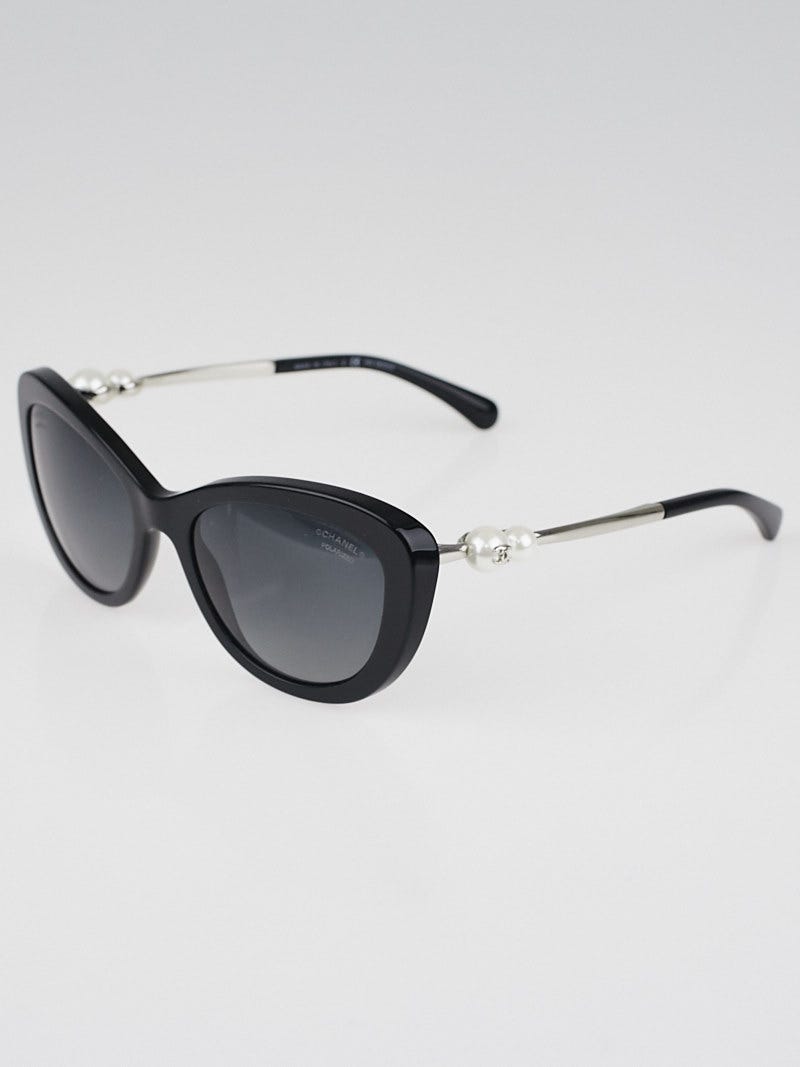 CHANEL Cat Eye Pearl Sunglasses 