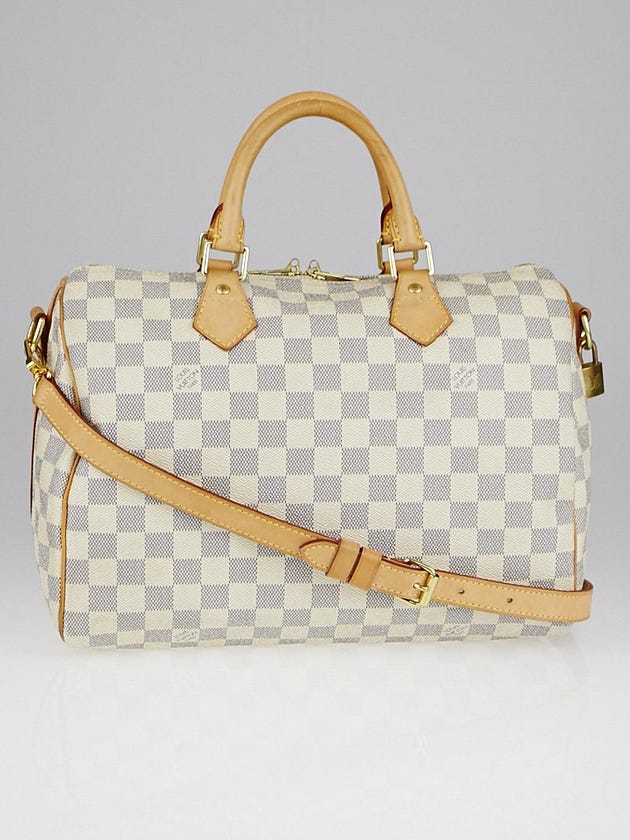 Louis Vuitton Damier Azur Canvas Speedy 30 Bandouliere Bag