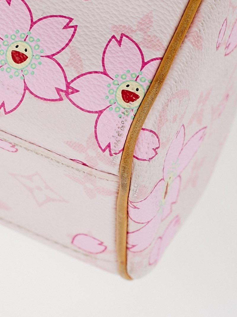 Louis Vuitton Limited Edition Pink Cherry Blossom Monogram Canvas Sac Retro  Bag - Yoogi's Closet