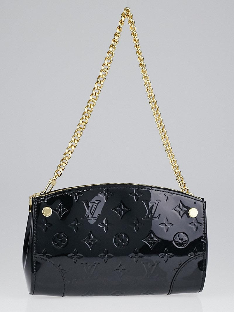 Louis Vuitton Black Monogram Vernis Leather Santa Monica