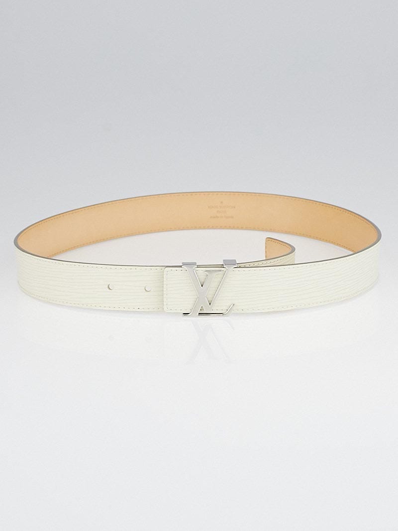 Louis Vuitton Ivorie Epi Leather LV Initiales Belt 80CM Louis