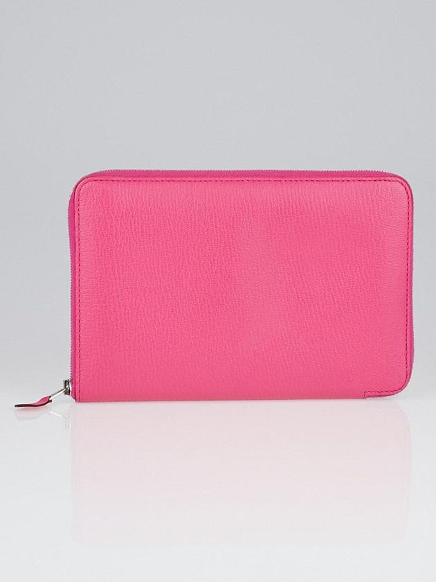 Hermes Rose Tyrien Mysore Leather Azap GM Wallet