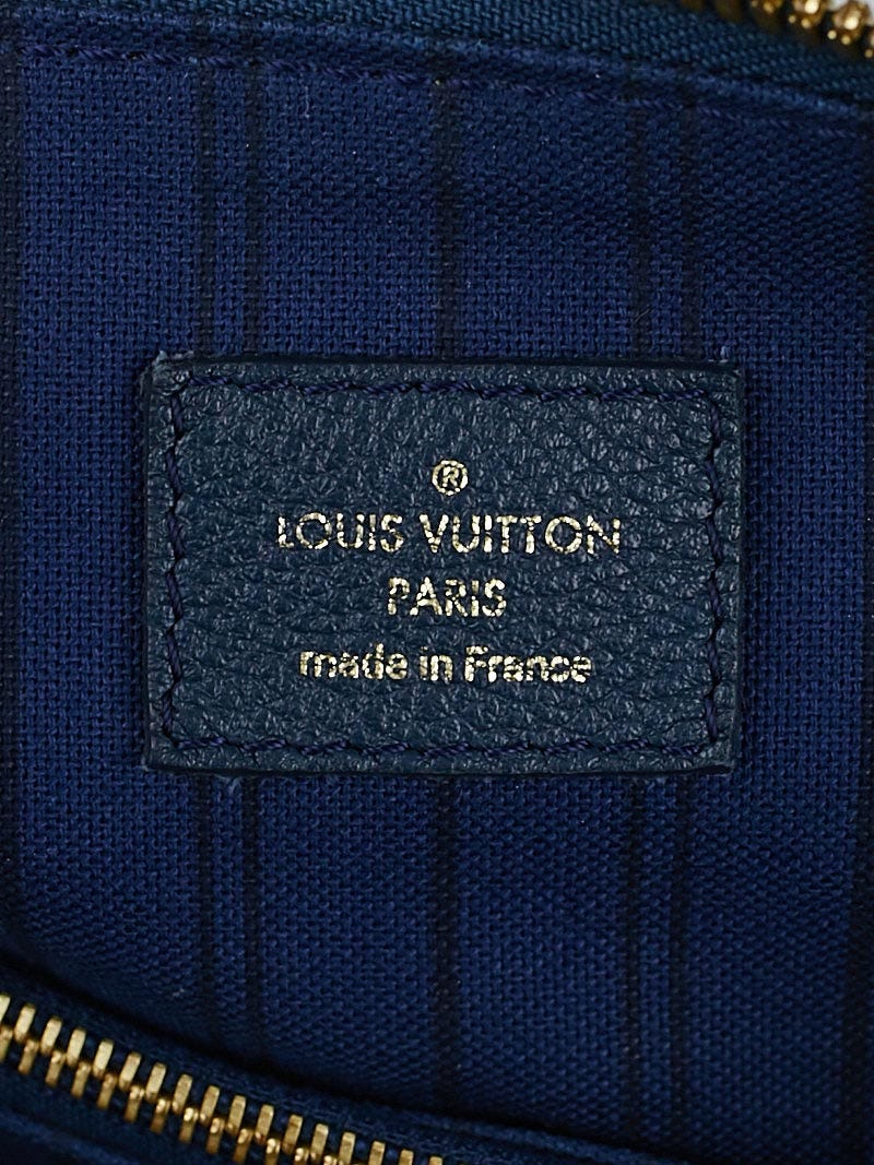Louis Vuitton Denim Monogram Empreinte Leather Key Pouch - Yoogi's Closet