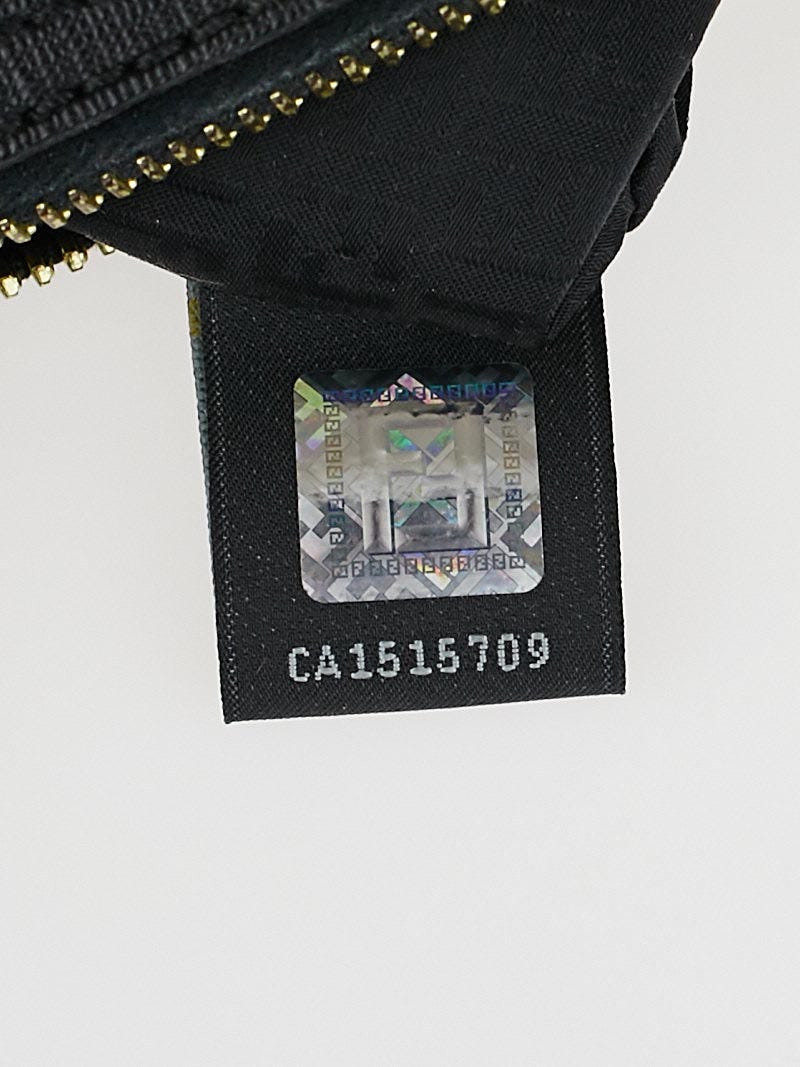 Fendi Black Zucca Print Coated Canvas Accessories Pochette Bag