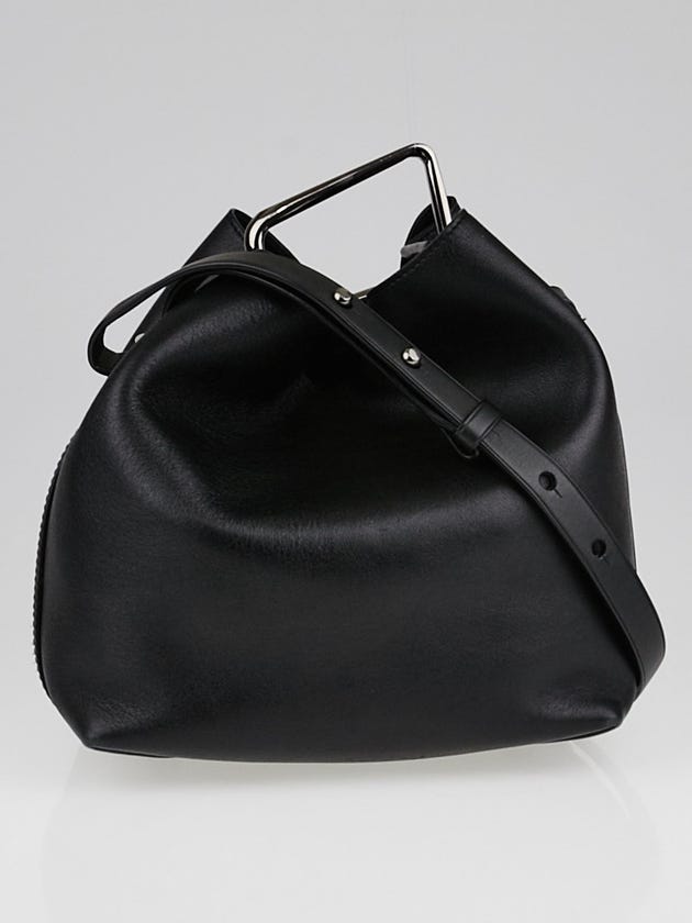 3.1 Phillip Lim Black Leather Quill Mini Bucket Bag