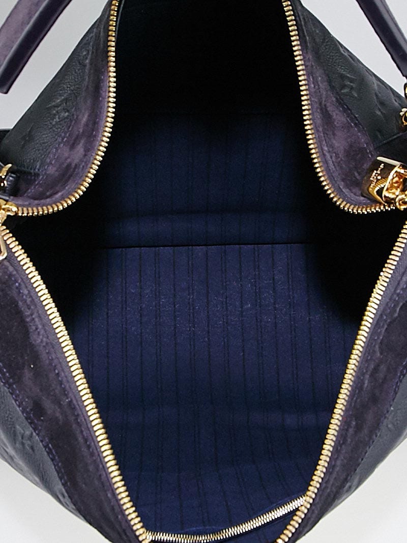 Louis Vuitton Artsy MM Blue Empreinte Infini Monogram Shoulder Bag-US