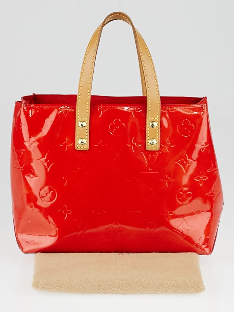 Louis Vuitton Red Monogram Vernis Reade PM Tote Bag - Yoogi's Closet