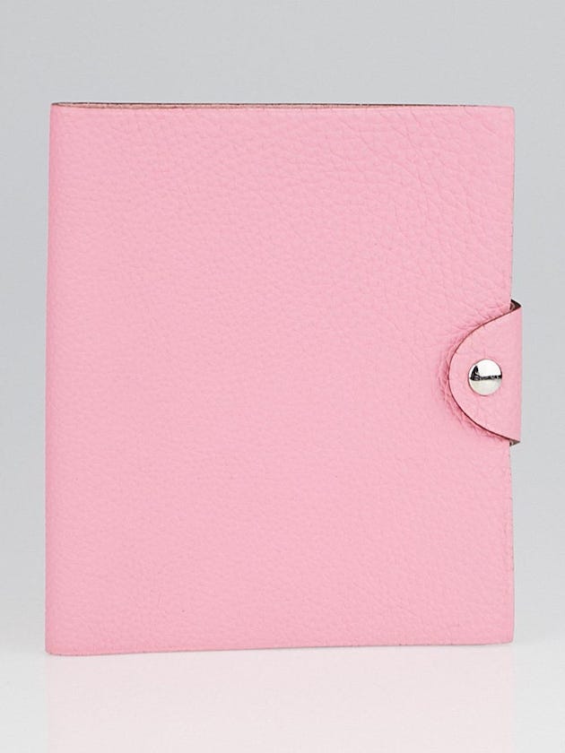 Hermes Pink Confetti Togo Leather Ulysses PM Agenda/Notebook