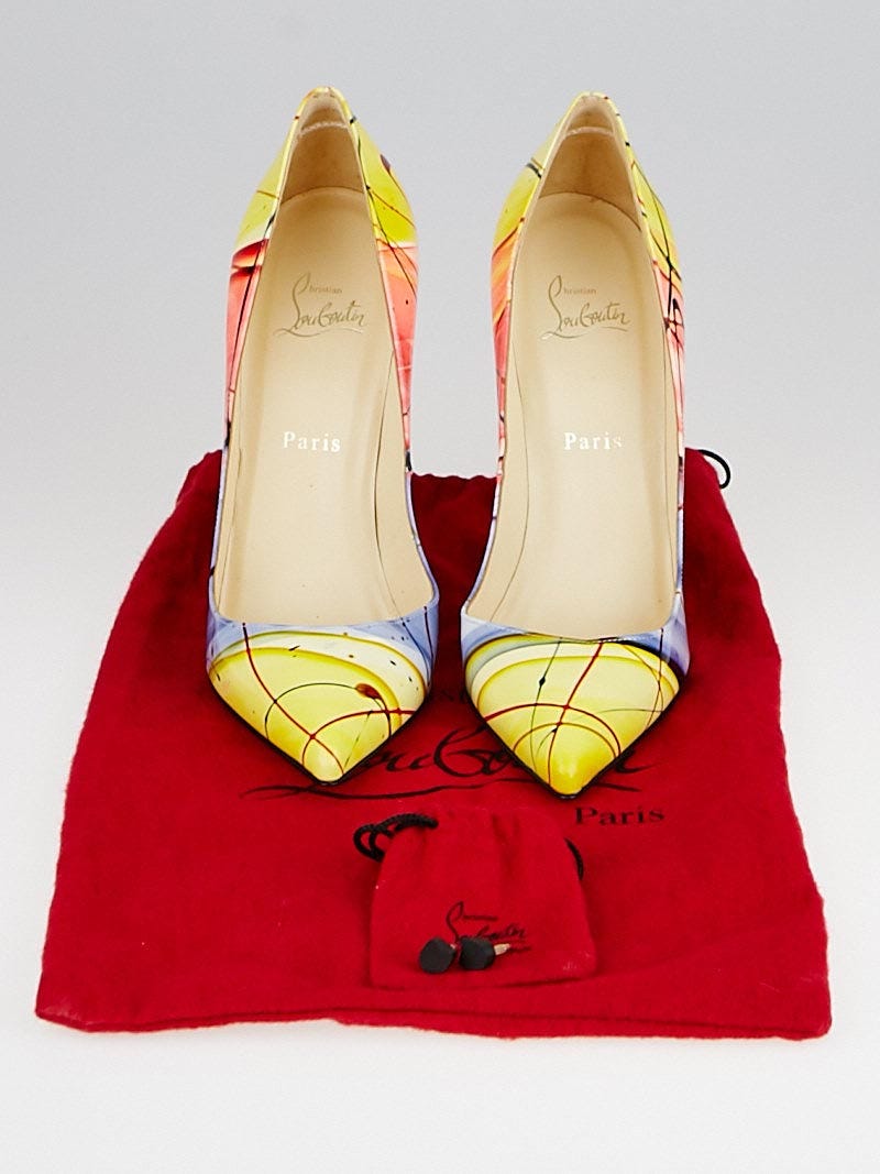 スーパーコピー 激安 - ブランドコピー代引き高品質専門店 Christian Louboutin Pigalle Leather Patent Multicolor ハンドバッグ