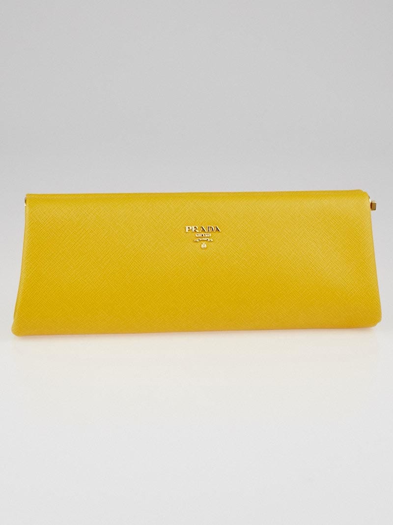 Prada Leather Belt Bag in Yellow for Men | Lyst